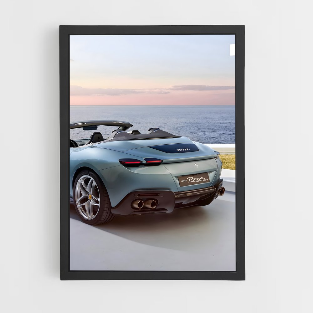 Poster Vision de Plage – affiche Ferrari (vue 2)